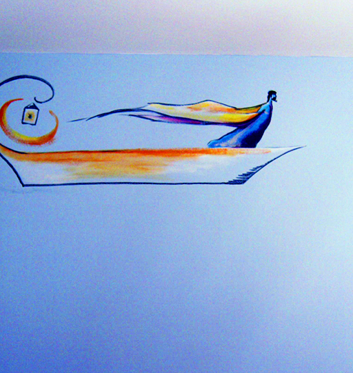 Nabuchodonosor-fresque en frise de plafond